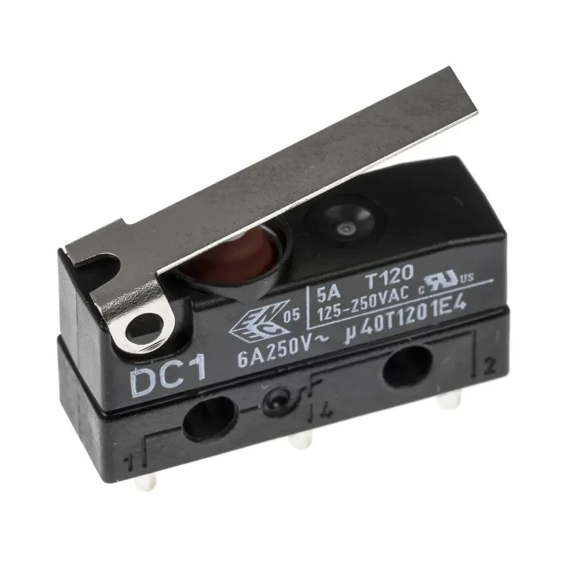 ZF Short Lever Micro Switch Solder Terminal 6A 250V AC SPDT IP6K7 DC1C-A1LB