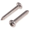 RS PRO Plain Stainless Steel Pan Head Self-Tapping Screw 25mm Thread Size 8 Grade A4 522-1482