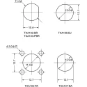 Tajima Electronics Straight RF Adapter 500MHz Panel Mount Coaxial Connector TXA107-BA