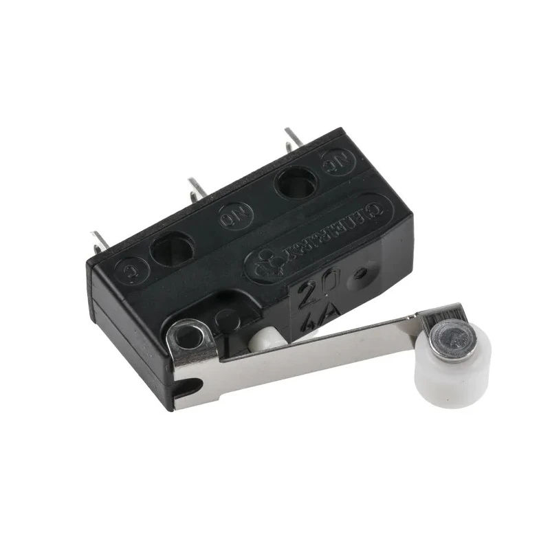 ZF Short Roller Lever Micro Switch, Solder Terminal, 6A, 250 V AC, SPDT, IP50 DB1C-A1RB