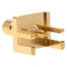 RS PRO Coaxial Connector Panel Mount Female SMB, 50 Ω, Straight Body Solder 526-5814
