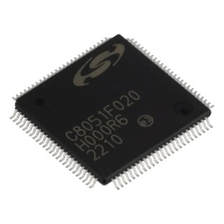 Silicon Labs 8-Bit 8051 C8051F Microcontroller 25 MHz 64kB FLASH 100-Pin TQFP C8051F020-GQ