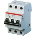 ABB System Pro M Compact S200 Miniature Circuit Breaker, 3-Pole, 6A, Type D Tripping, 440V AC, 110V 2CDS253001R0061 S203-D6