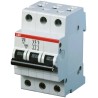 ABB System Pro M Compact S200 Miniature Circuit Breaker, 3-Pole, 6A, Type D Tripping, 440V AC, 110V 2CDS253001R0061 S203-D6