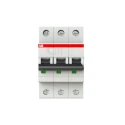 ABB System Pro M Compact S200 Miniature Circuit Breaker, 3-Pole, 6A, Type D Tripping, 440V AC, 110V 2CDS253001R0061 S203-D6