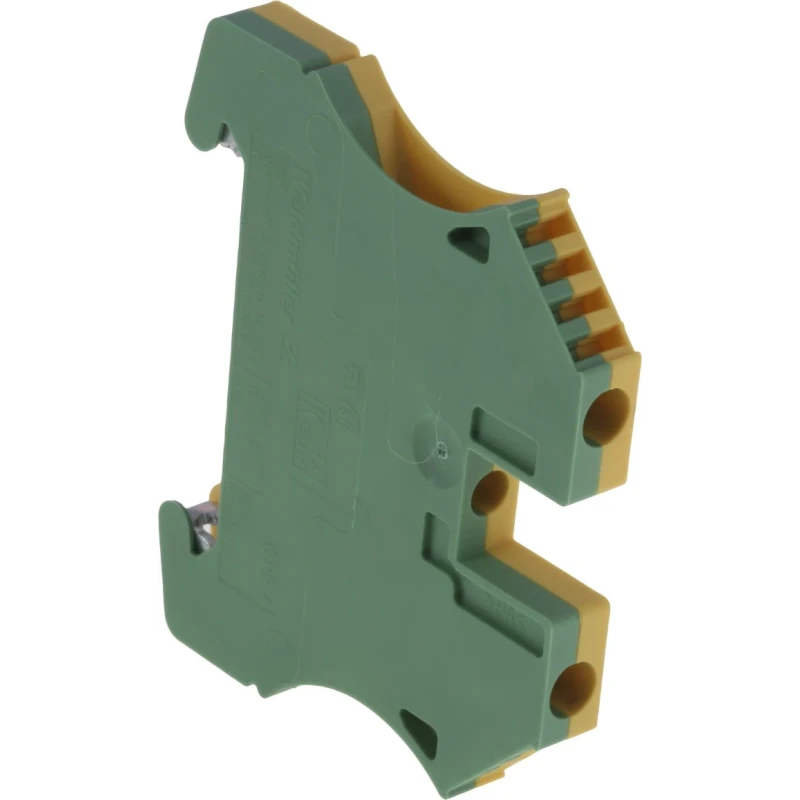 Weidmüller 2-Way WPE 4 Earth Terminal Block 4mm² Wire Size 10AWG 22 AWG Screw Termination Wemid Housing ATEX 1010100000