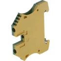 Weidmüller 2-Way WPE 4 Earth Terminal Block 4mm² Wire Size 10AWG 22 AWG Screw Termination Wemid Housing ATEX 1010100000