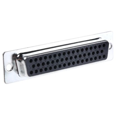 RS PRO 50 Way Straight 2.77 mm Pitch Through Hole D-Sub Connector Female 528-3648