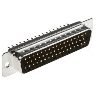 RS PRO 50 Way Straight 2.77 mm Pitch Through Hole D-Sub Connector Male 528-3581