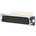 RS PRO 50 Way Right Angle 2.77 mm Pitch Through Hole D-Sub Connector Male 528-3698
