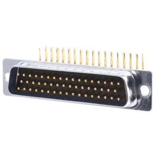 RS PRO 50 Way Right Angle 2.77 mm Pitch Through Hole D-Sub Connector Male 528-3698