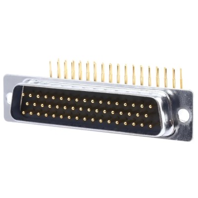 RS PRO 50 Way Right Angle 2.77 mm Pitch Through Hole D-Sub Connector Male 528-3698