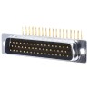 RS PRO 50 Way Right Angle 2.77 mm Pitch Through Hole D-Sub Connector Male 528-3698