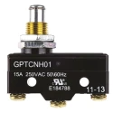 ZF Plunger Micro Switch, Screw Terminal, 15A, 250 V AC, SPDT GPTCNH01