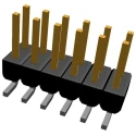 TE Connectivity AMPMODU MOD II Series Straight Surface Pin Header, 12 Contact, 2.54 mm Pitch, 2 Row, Unshrouded 1241050-6