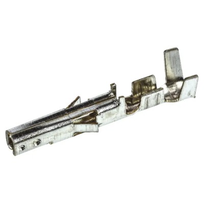 TE Connectivity VAL-U-LOK Series Female Crimp Terminal, 9A Current, 26 AWG Min to 22 AWG Max, Brass Contact 1586317-1