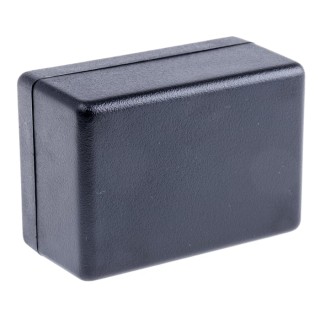Hammond 1594 Series Black Flame Retardant ABS Enclosure IP54, 28 mm x 81 mm x 56 mm 