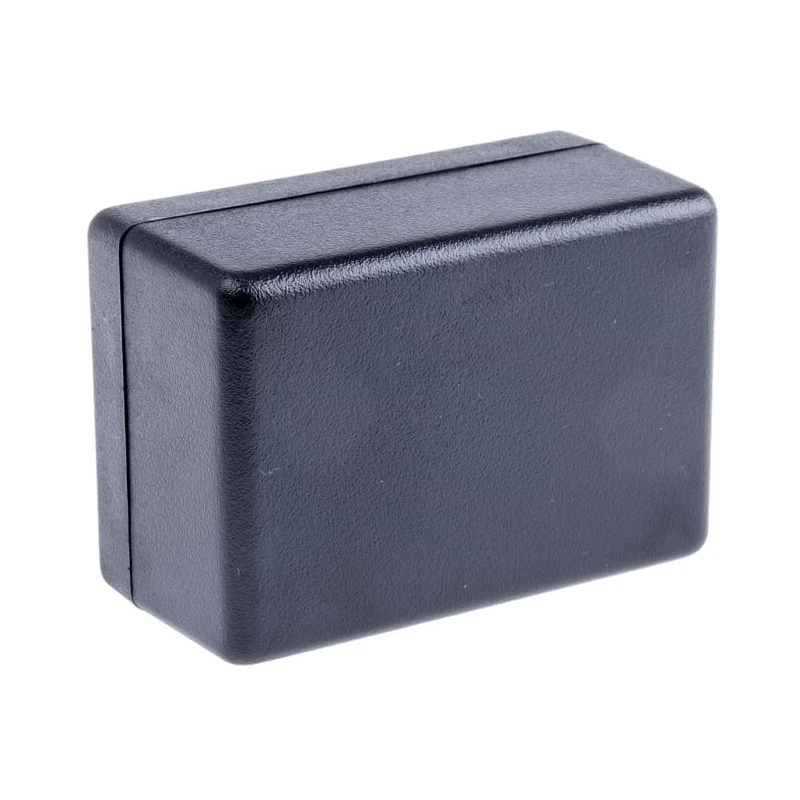 Hammond 1594 Series Black Flame Retardant ABS Enclosure IP54, 28 mm x 81 mm x 56 mm 