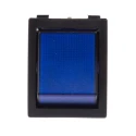 RS PRO Illuminated DPST On-Off On-Off Rocker Switch Panel Blue Actuator IP40 16A 250V ac 528-7858