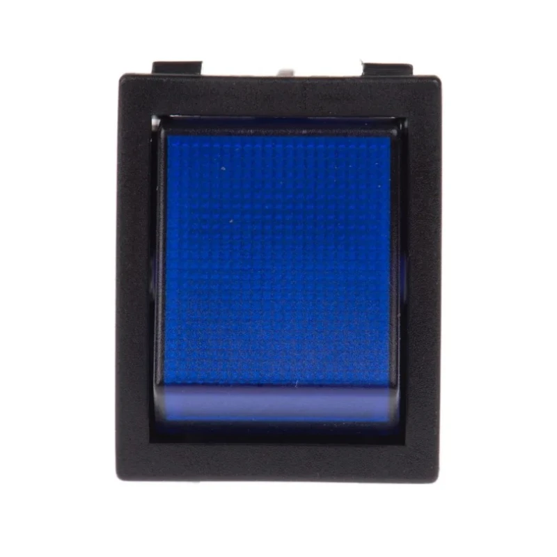 RS PRO Illuminated DPST On-Off On-Off Rocker Switch Panel Blue Actuator IP40 16A 250V ac 528-7858