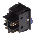 RS PRO Illuminated DPST On-Off On-Off Rocker Switch Panel Blue Actuator IP40 16A 250V ac 528-7858