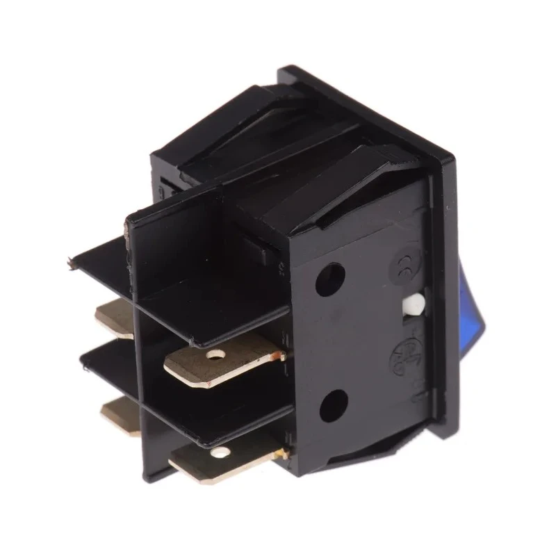 RS PRO Illuminated DPST On-Off On-Off Rocker Switch Panel Blue Actuator IP40 16A 250V ac 528-7858