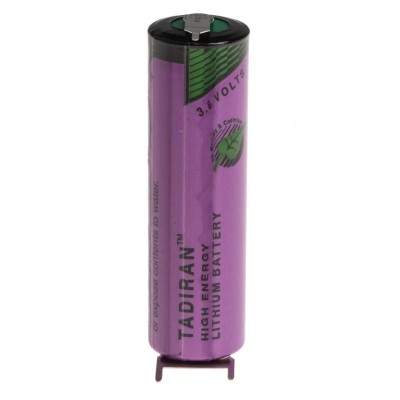 Tadiran Lithium Thionyl Chloride AA Battery 3.6 V 2.4Ah PCB Termination SL360/PT