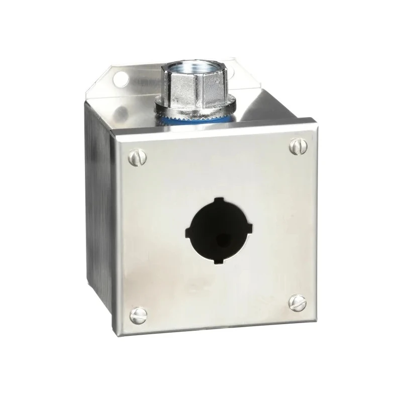 Schneider Electric Stainless Steel Harmony Push Button Enclosure 1 Hole 30mm Diameter 9001KYSS1