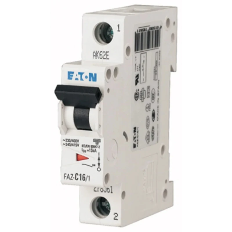 Eaton xEffect Miniature Circuit Breaker 1-Pole 20A Type S 230V AC 10kA Breaking Capacity 278613 FAZ-S20/1