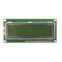 Displaytech Alphanumeric LED LCD Monochrome Display 2 x 16 Characters, Yellow, Green on Green, Parallel Interface 162C-BA-BC