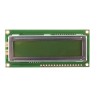 Displaytech Alphanumeric LED LCD Monochrome Display 2 x 16 Characters, Yellow, Green on Green, Parallel Interface 162C-BA-BC