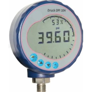 Druck 1/4 in NPT RS232 Pressure Gauge, 95 mm Dial, 700 bar Maximum Pressure, ABS and Polycarbonate Case 