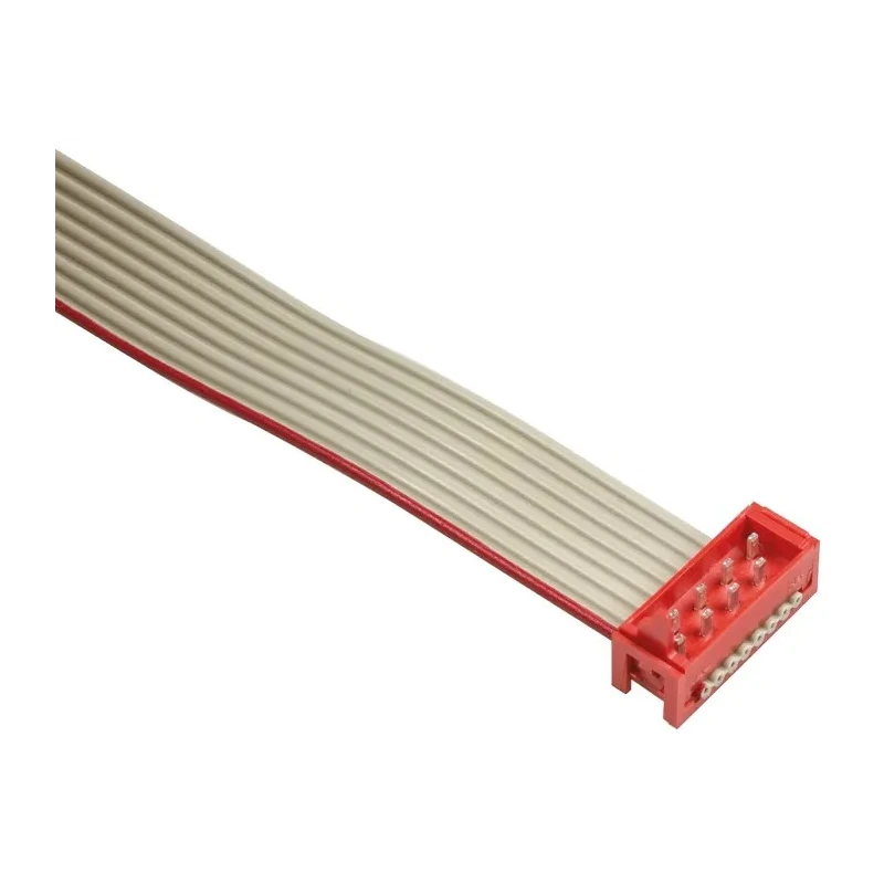 TE Connectivity Micro-MaTch Series Ribbon Cable Flat Ribbon 1.27 mm Pitch 8 Conductors 250 mm Length 1483352-3