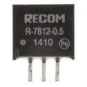 Recom Switching Regulator Through Hole 12V DC 500mA Output Current 2.5W Power Efficiency 97% R-7812-0.5