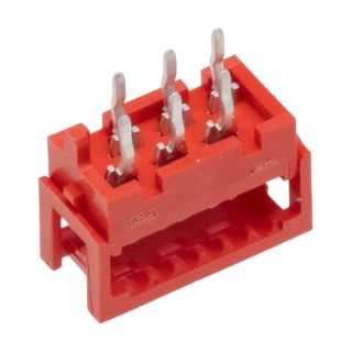 TE Connectivity 6-Way IDC Connector Male for Through Hole, 2 Row, 1.5A, 100V, Micro-MaTch Series 7-215570-6
