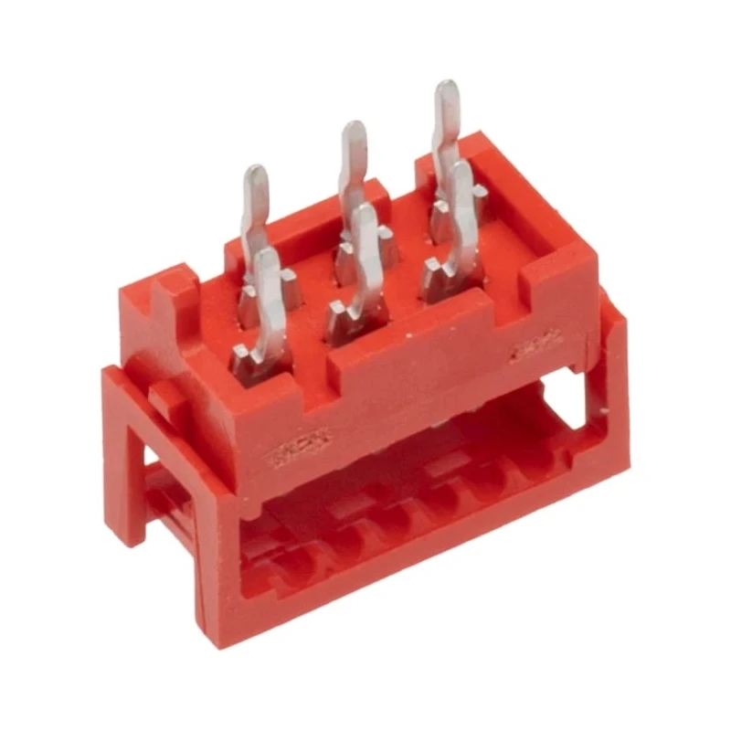 TE Connectivity 6-Way IDC Connector Male for Through Hole, 2 Row, 1.5A, 100V, Micro-MaTch Series 7-215570-6