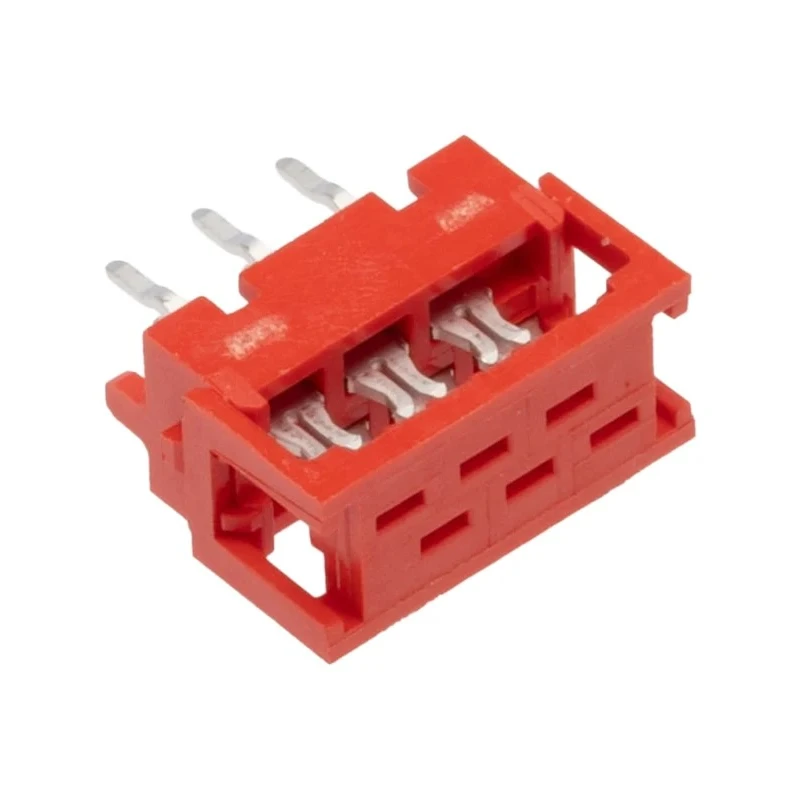 TE Connectivity 6-Way IDC Connector Male for Through Hole, 2 Row, 1.5A, 100V, Micro-MaTch Series 7-215570-6