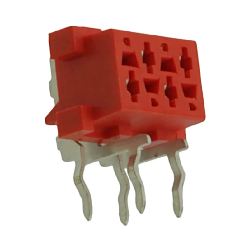 TE Connectivity Micro-MaTch Series Right Angle Through Hole PCB Socket, 4-Contact, 2 Row, 2.54 mm Pitch, 230V 7-215460-4