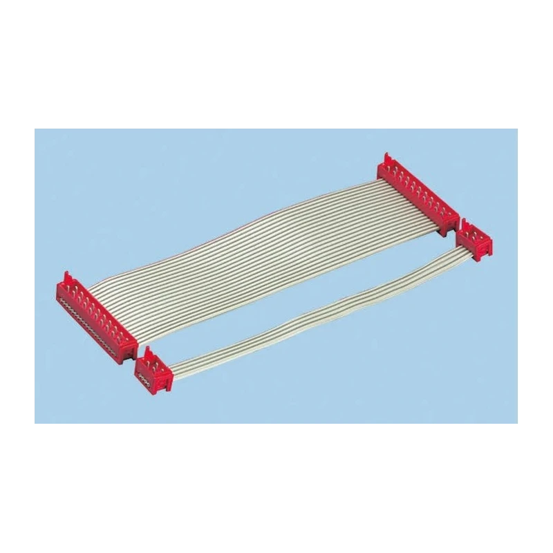 TE Connectivity Micro-MaTch Series Ribbon Cable Assembly Flat 1.27 mm Pitch 20 Conductors 150 mm Length 1483358-2