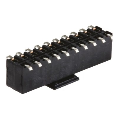 TE Connectivity AMPMODU HV100 Series 20-Contact 2 Row 2.54 mm Pitch Straight Surface PCB Socket 250V 12A 