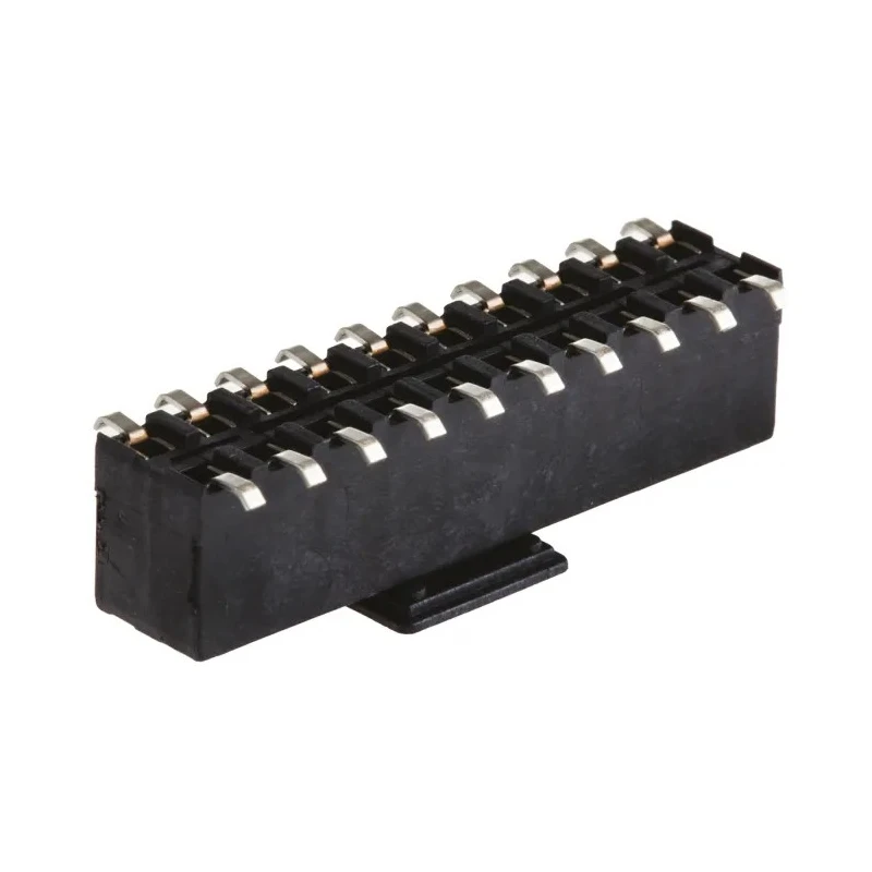TE Connectivity AMPMODU HV100 Series 20-Contact 2 Row 2.54 mm Pitch Straight Surface PCB Socket 250V 12A 