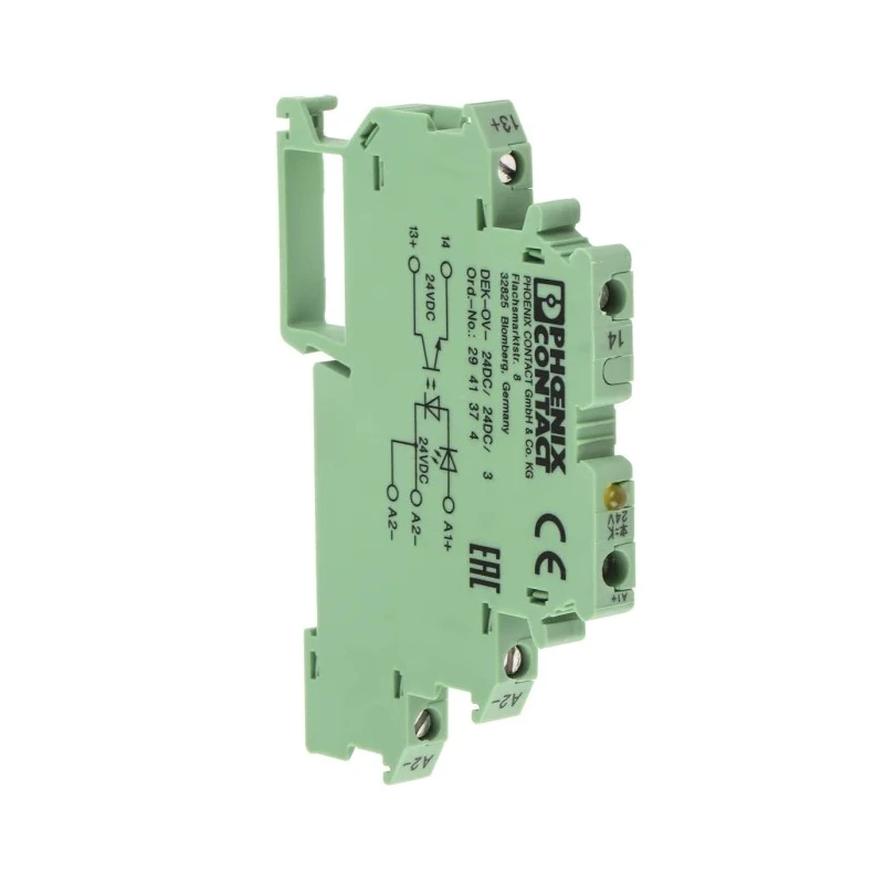 Phoenix Contact Solid State Relay DEK-OV- 24DC/24DC/3 Series, DIN Rail Mount, 300 V Load, 300 V Control 2941374