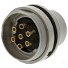 Lumberg 7 Pole Straight M16 DIN Plug Wall Mount Male Threaded Connector 5A 250V ac IP68 0314 07
