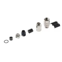 Lumberg 5 Pole Straight M16 DIN Socket Shielded Threaded Cable Female 5A 60V AC IP68 0322 05