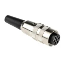 Lumberg 7 Pole Straight M16 DIN Socket Cable Female Threaded Connector 5A 250V ac KV 70