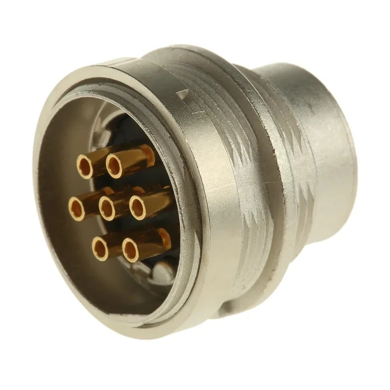 Lumberg 7 Pole Straight M16 DIN Plug Threaded Panel Mount Male 250V AC 5A SFV 70