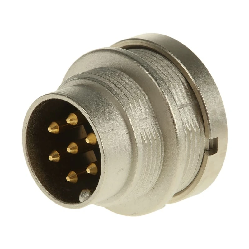 Lumberg 7 Pole Straight M16 DIN Plug Threaded Panel Mount Male 250V AC 5A SFV 70