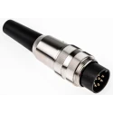 Lumberg 8 Pole Straight M16 DIN Plug, 60V AC, 5A, Threaded Cable Male Connector SV 81