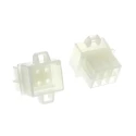 TE Connectivity Commercial MATE-N-LOK Pin Housing Panel Mount Nylon Crimp Female Connector 6 Pole Format 250V AC 1-480276-0