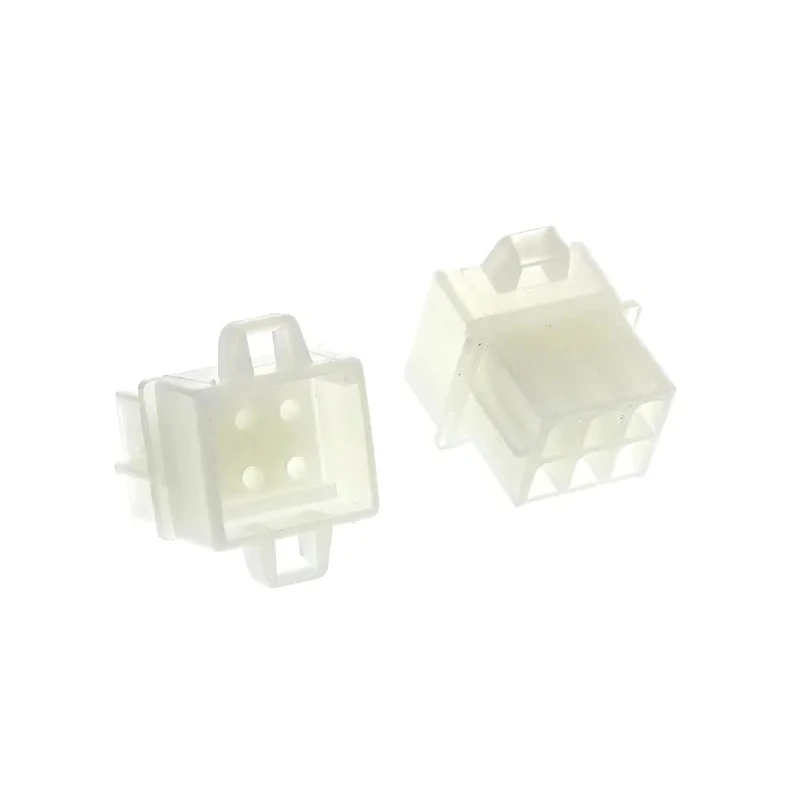 TE Connectivity Commercial MATE-N-LOK Pin Housing Panel Mount Nylon Crimp Female Connector 6 Pole Format 250V AC 1-480276-0